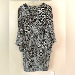 NWOT Badgley Mischka Leopard Knee Length Dress (14)